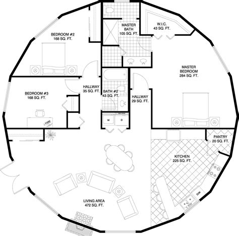 Deltec Homes- Floorplan Gallery | Round Floorplans | Custom Floorplans ...