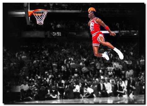 MICHAEL JORDON `SLAM DUNK'- EXTRA LARGE CANVAS PRINT Poster A1 Basketball legend | eBay