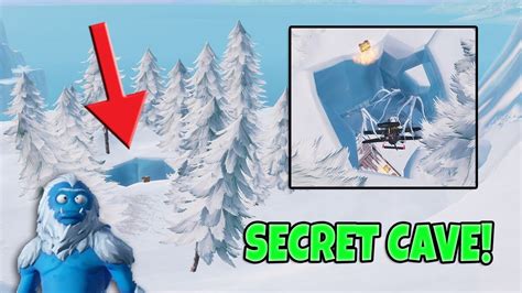 NEW SECRET YETI CAVE LOCATION IN FORTNITE SEASON 7! - YouTube