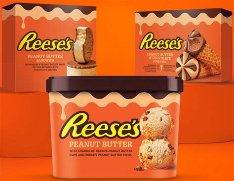 Reese's New Line Of Frozen Treats Includes Ice Cream Sandwiches, Bars, Cones And Tubs - The Fast ...