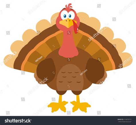 Thanksgiving Turkey Bird Cartoon Mascot Character Stock Vector (Royalty ...