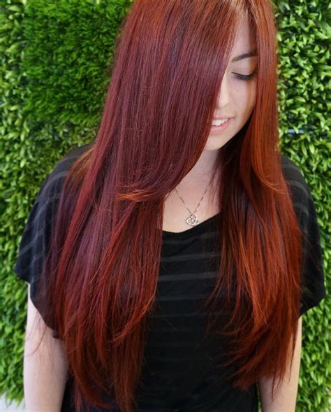 long fiery red hair | Best hair salon, Fiery red hair, Red hair don't care