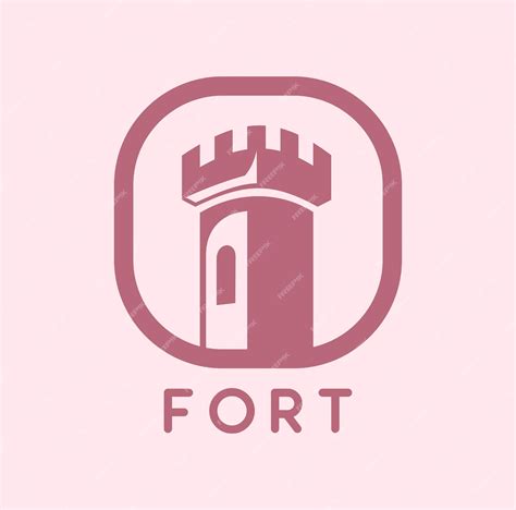 Premium Vector | Fort logo design illustration