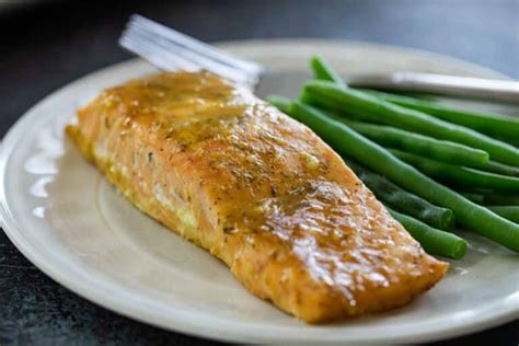 6 Ingredient Honey Mustard Salmon Recipe - Taste and Tell