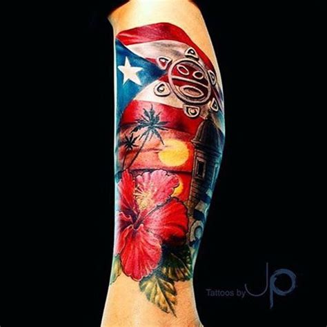 puerto rican flower tattoo - Dong Cramer