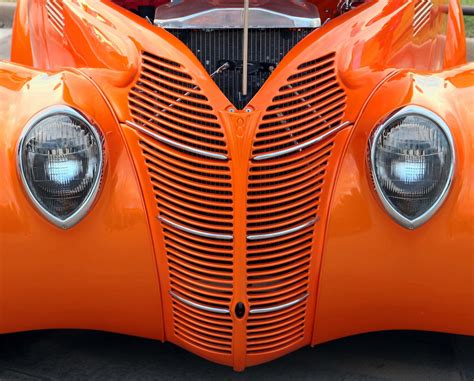Orange 1938 Ford Coupe Grill Stock de Foto gratis - Public Domain Pictures