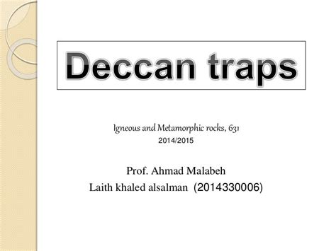 Deccan trap