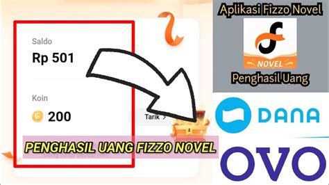 Cara Mendapatkan Uang dari Fizzo Novel