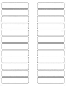 3.5" x 0.75" File Folder Labels - File Labels - Standard White Matte - OL850WX