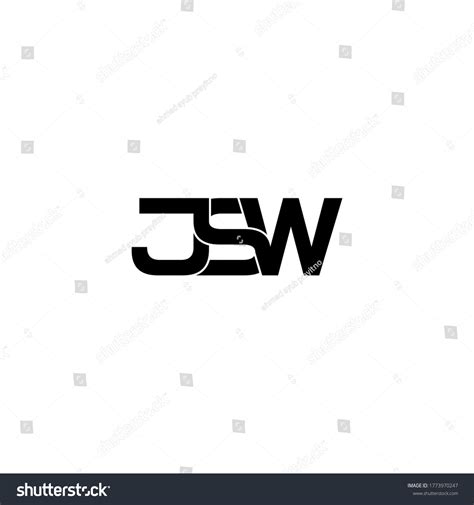 Jsw Letter Original Monogram Logo Design Stock Vector (Royalty Free) 1773970247