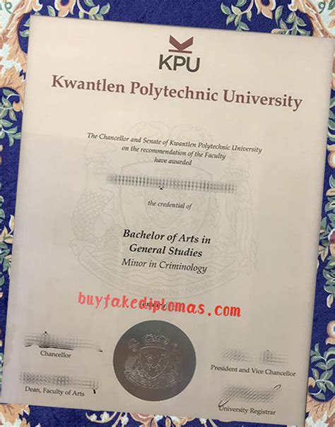 Fake Kwantlen Polytechnic University Degree | Buy Fake Diplomas, High ...