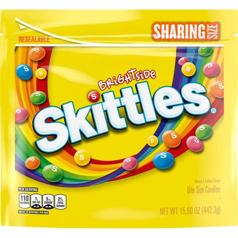 Skittles Brightside Sharing Size Candy Bag, 15.6 Oz - Walmart.com - Walmart.com