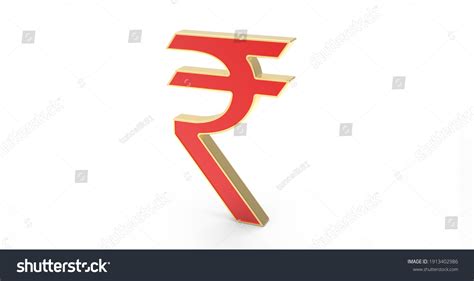 3d Render Rupee Sign Stock Image Stock Illustration 1913402986 ...