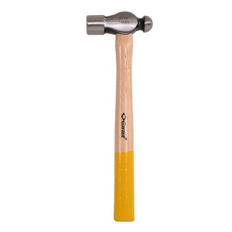 PRO-SERIES Ball peen hammer, machinist, 32oz 16 inch, hickory handle ...