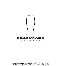 Beer Glasses Logo Icon Design Template Stock Vector (Royalty Free ...