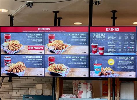 Menu at Raising Cane's Chicken Fingers fast food, Honolulu, S King St Unit 102