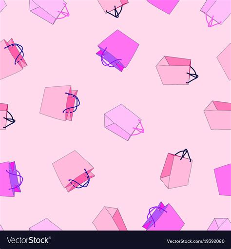 Seamless background with shopping bags Royalty Free Vector