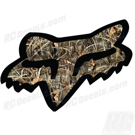 Fox Racing Head - Camo with Black Outline