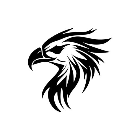 A black and white logo depicting an eagle in vector form. 21395835 ...