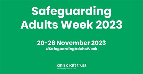 Safeguarding Adults Week 2023 - Ann Craft Trust