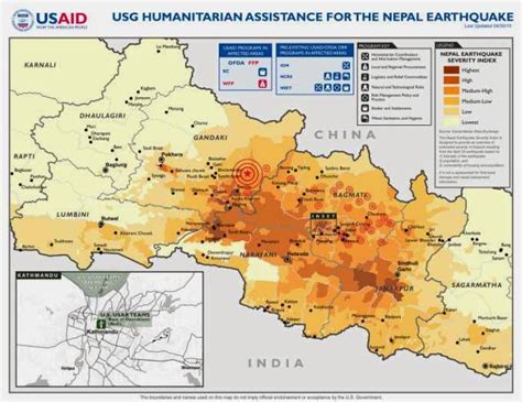 Important Maps of Earthquake in Nepal