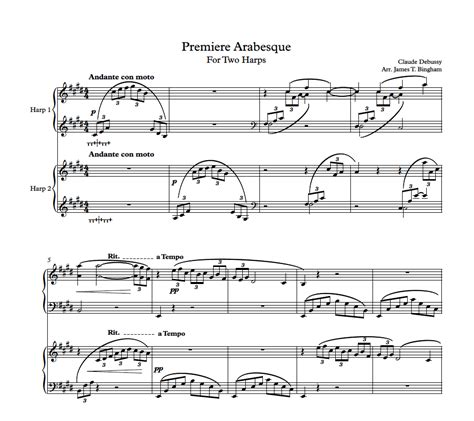 Premiere Arabesque – Harp Column Music