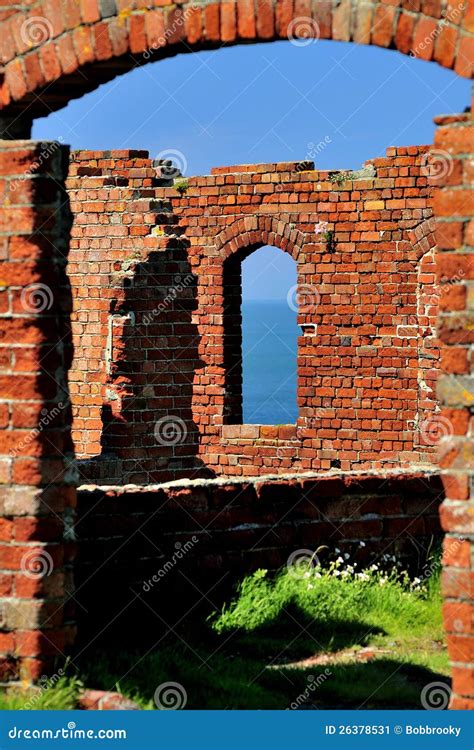 Derelict Brickwork, Porthgain, Wales Stock Image - Image of disused, welsh: 26378531