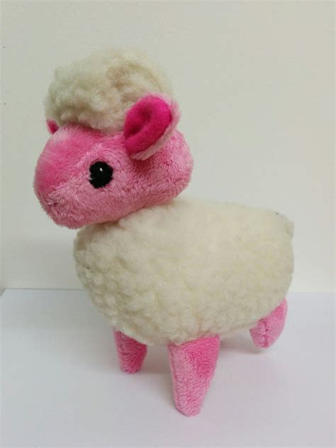 Dark Pink Pastel Sheep Plush | Etsy