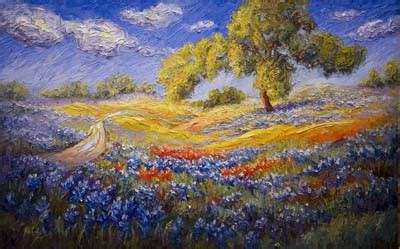 Bluebonnet Oil Painting at PaintingValley.com | Explore collection of ...