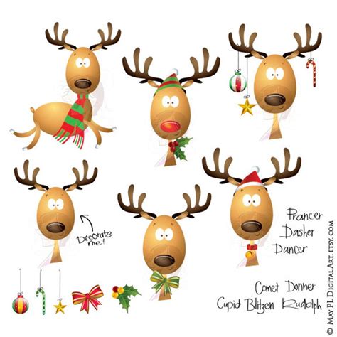 Clipart reindeer dasher, Clipart reindeer dasher Transparent FREE for ...