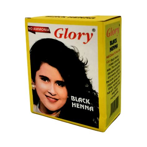 Glory Henna Natural Hair dye - Ammonia Free - Black - 1 Box - Better Buys South Africa