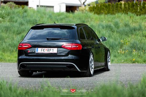 Dropped Black Audi RS4 with Custom Tweaks — CARiD.com Gallery