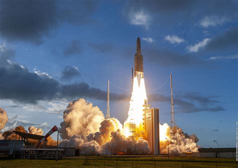 Ariane 5 rocket launches two geostationary communications satellites ...