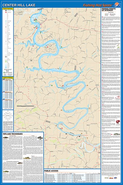 Center Hill Lake Fishing Map