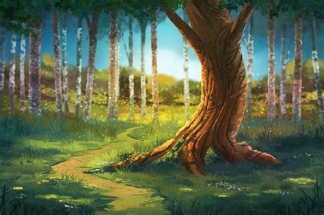 Forest Background - Free PSD by TsaoShin on DeviantArt