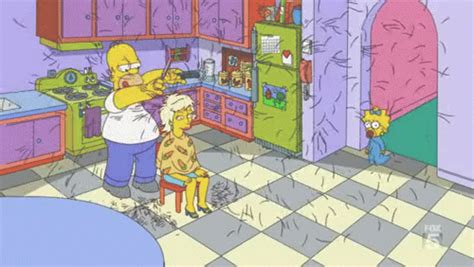 Homer Simpson Hair GIF - Find & Share on GIPHY