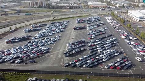 Fremont Factory Flyover Shows Delivery Center Parking Is Packed With Teslas