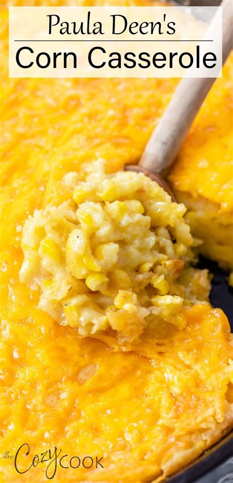 Paula Deen's Corn Casserole | Corn recipes side dishes, Casserole side dishes, Thanksgiving ...