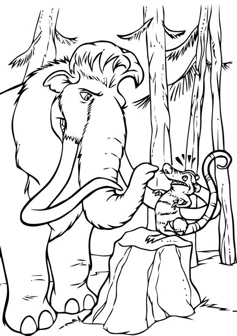 Free Ice Age drawing to download and color - The Ice Age Coloring Pages ...