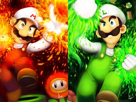 ArtStation - Fire Mario & Luigi (2011)