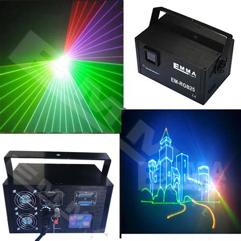 3000mW RGB Laser Projector with Full Color Animation, DMX link-in Stage Lighting Effect from ...