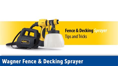 Wagner Fence & Decking Sprayer | Screwfix - YouTube