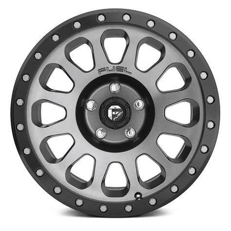 FUEL® VECTOR 1PC Wheels - Matte Black with Gunmetal Face and Bead Ring Rims