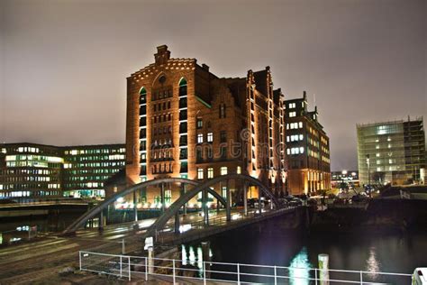 Speicherstadt at Night in Hamburg Stock Photo - Image of germany, order ...