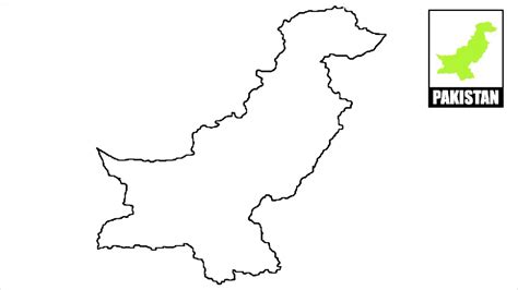 How to draw map of Pakistan // Draw Pakistan map - YouTube