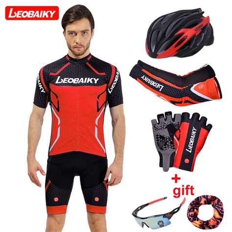 LEOBAIKY 2018 Cycling Jersey Summer Team Short Sleeves Cycling Set Bike ...