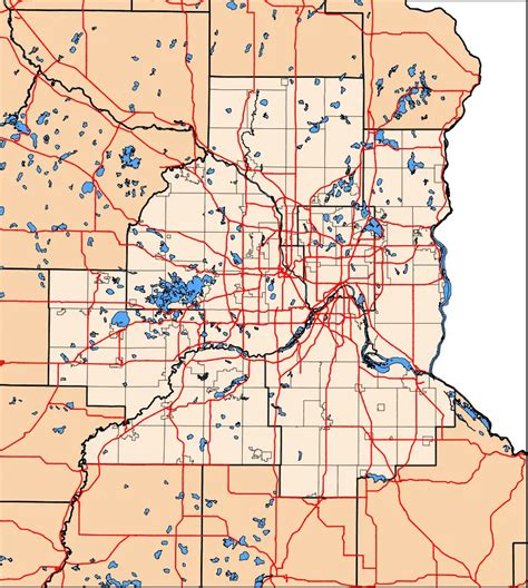 Twin Cities Map - MapSof.net