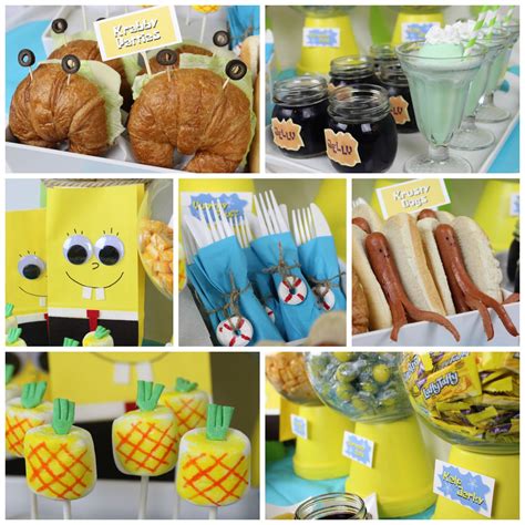 Celebrate SpongeBob: Throw a Bikini Bottom Bash | Spongebob birthday party food, Spongebob ...