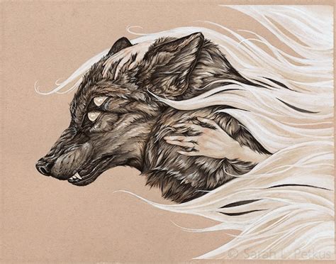 Shapeshifter Wolf Art Print | Etsy