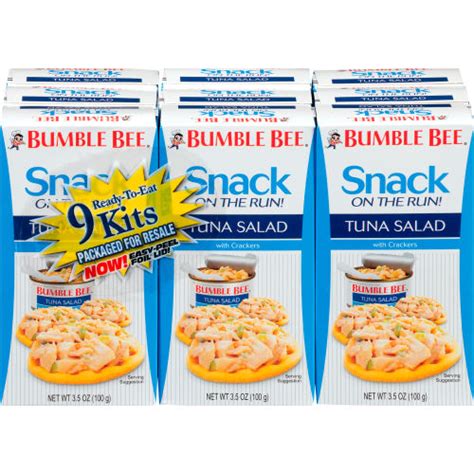 Bumble Bee Ready-to-Eat Tuna Salad Kits, 3.5 oz, 9 Pack